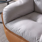 Recliner a Wingback contemporanea Base girevole in metallo interno reclinabile