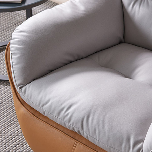 Recliner a Wingback contemporanea Base girevole in metallo interno reclinabile