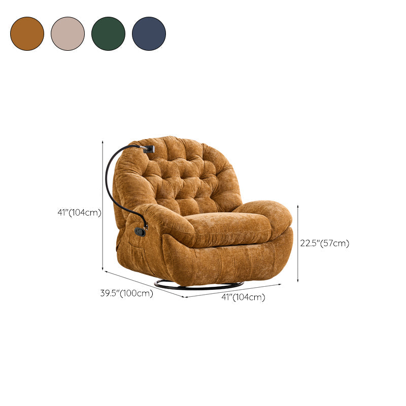 Contemporaneo Recliner Recliner Metal Solid Color Rocker girevole interno