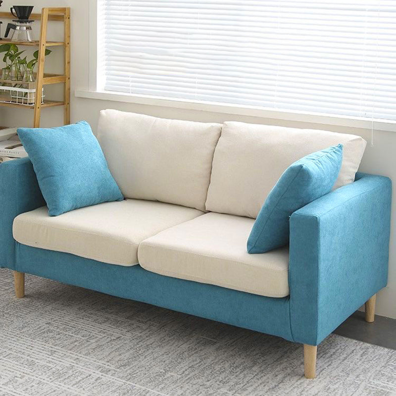 Scandinave 24,4 "de large oreillers de dos carré arme carrée convertible canapé