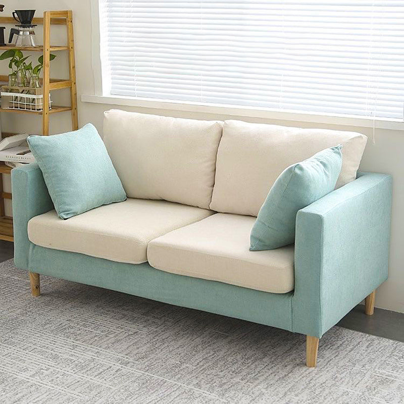 Scandinave 24,4 "de large oreillers de dos carré arme carrée convertible canapé