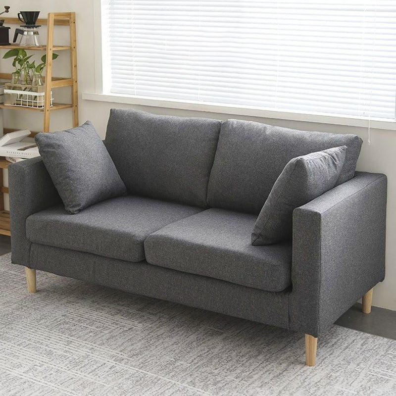 Scandinave 24,4 "de large oreillers de dos carré arme carrée convertible canapé