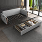 Foldable Glam Sleeper Sofa Flared Arms Convertible Sofas with Storage