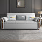Foldable Glam Sleeper Sofa Flared Arms Convertible Sofas with Storage