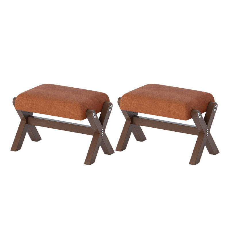 Tablero de pies rectángulo taburete contemporáneo con piernas para sala de estar