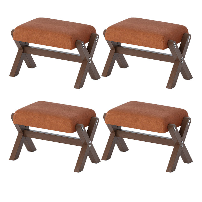 Tablero de pies rectángulo taburete contemporáneo con piernas para sala de estar