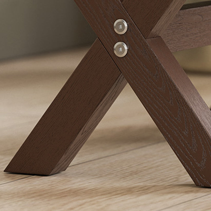 Tablero de pies rectángulo taburete contemporáneo con piernas para sala de estar