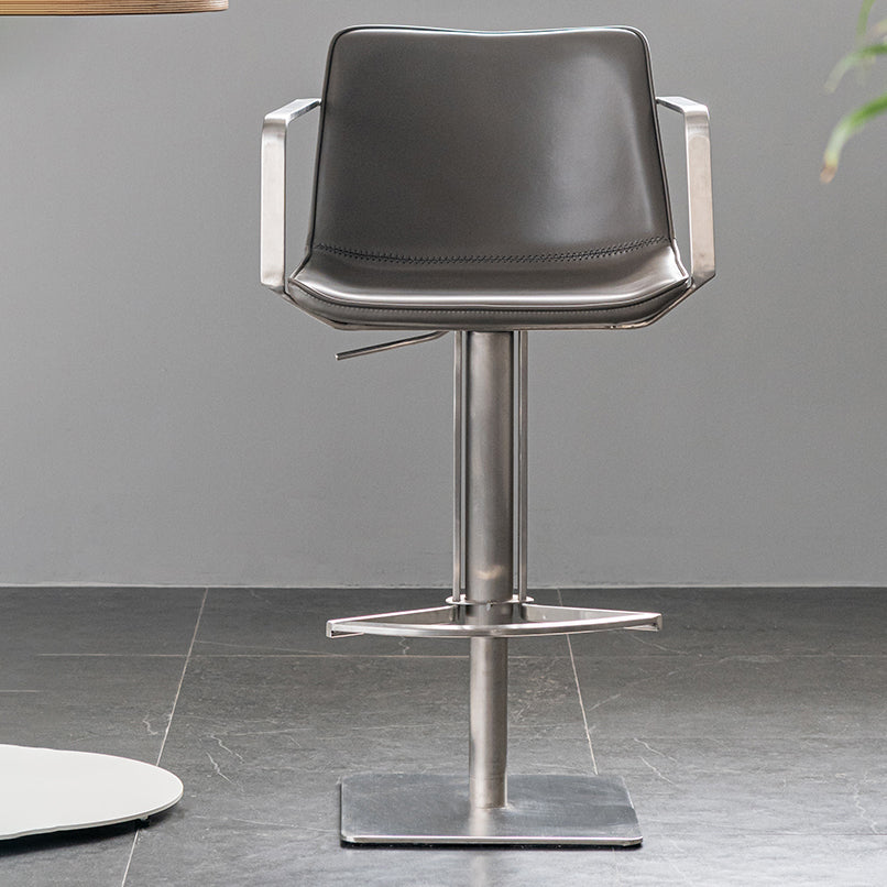 Tabouret de comptoir rembourré moderne tabouret de bar à hauteur avec repose-pieds