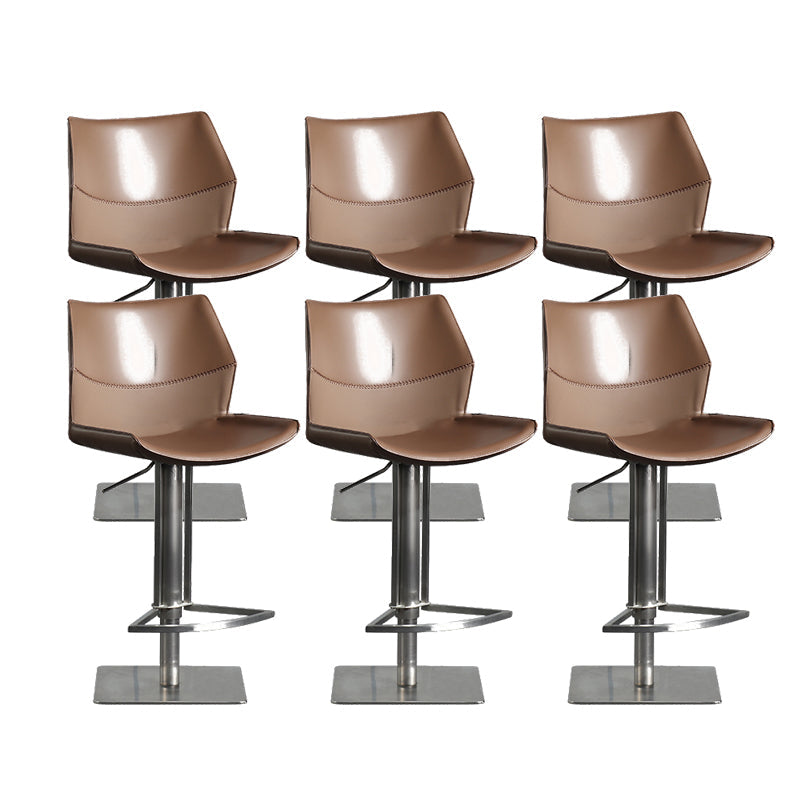 Tabouret de comptoir rembourré moderne tabouret de bar à hauteur avec repose-pieds