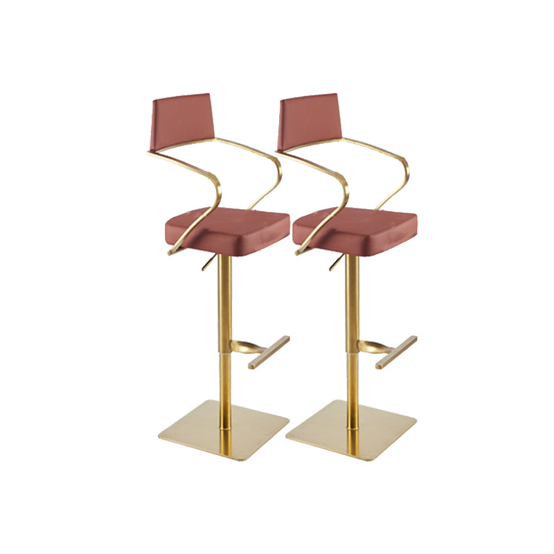 Tabouret de comptoir rembourré moderne tabouret de bar à hauteur avec repose-pieds