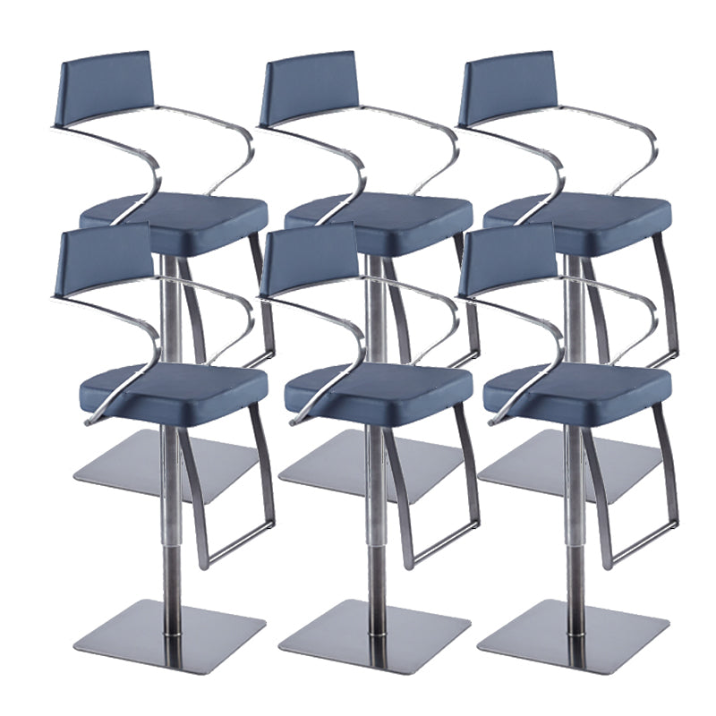 Tabouret de comptoir rembourré moderne tabouret de bar à hauteur avec repose-pieds