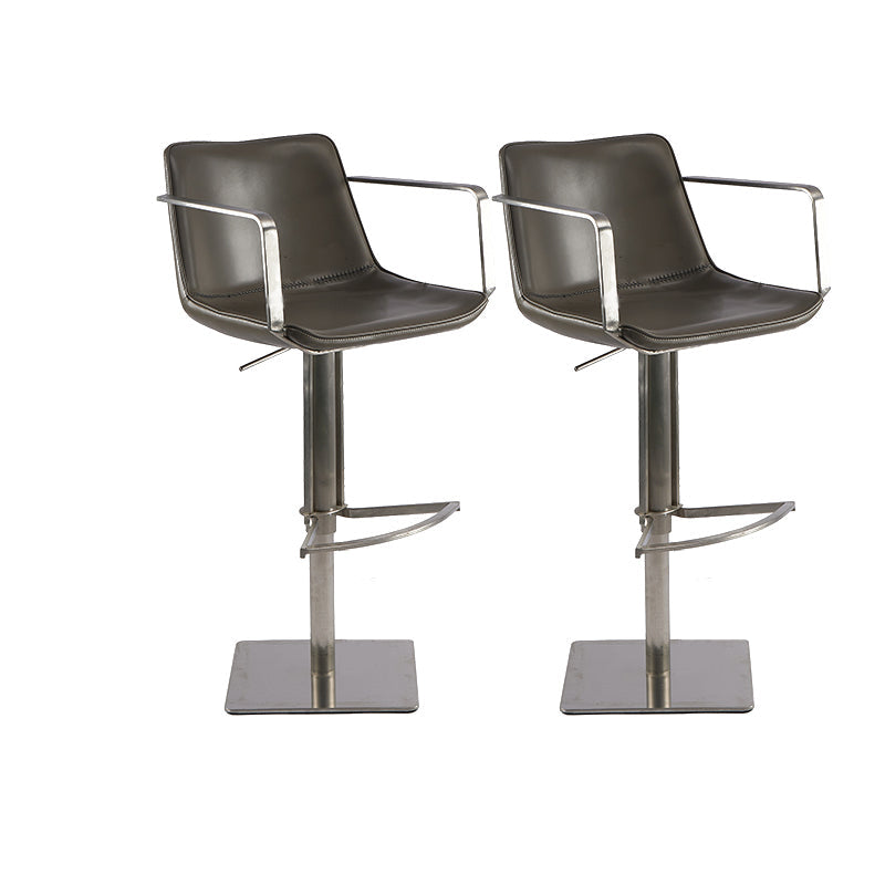 Tabouret de comptoir rembourré moderne tabouret de bar à hauteur avec repose-pieds