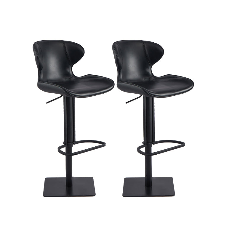 Tabouret de comptoir rembourré moderne tabouret de bar à hauteur avec repose-pieds