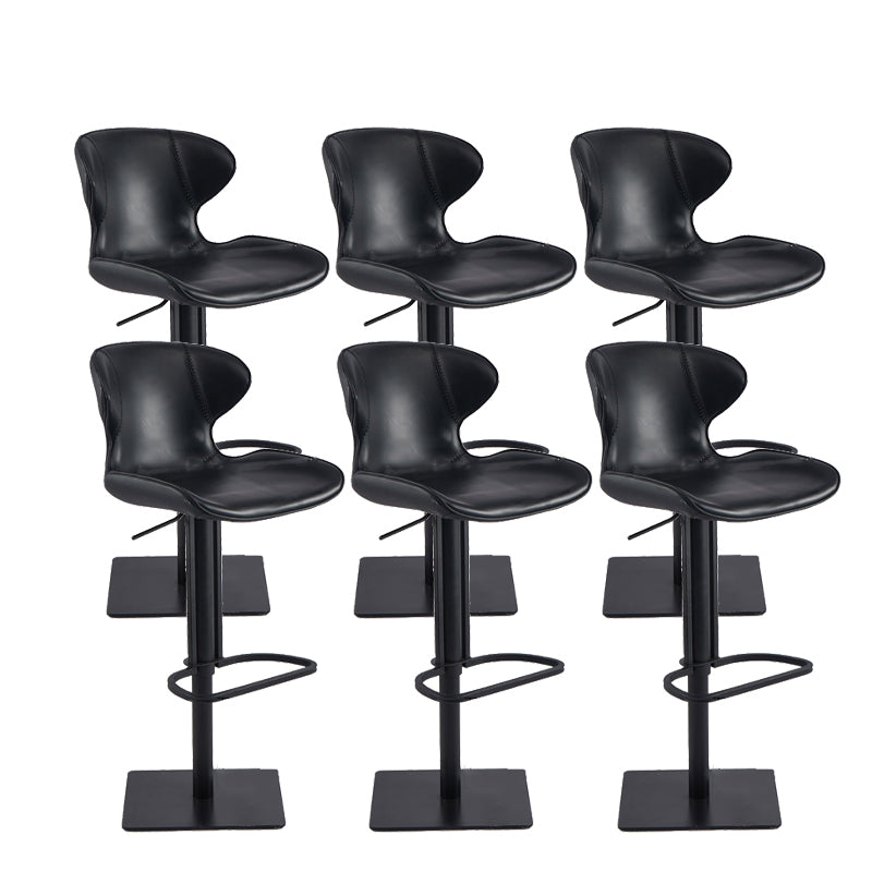 Tabouret de comptoir rembourré moderne tabouret de bar à hauteur avec repose-pieds