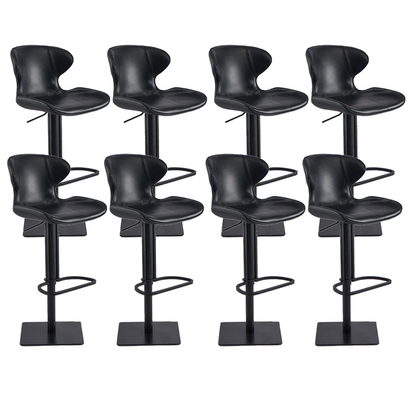 Tabouret de comptoir rembourré moderne tabouret de bar à hauteur avec repose-pieds