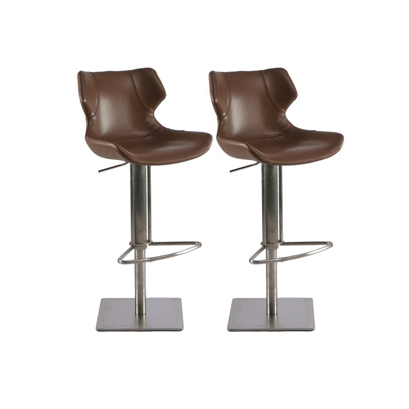 Tabouret de comptoir rembourré moderne tabouret de bar à hauteur avec repose-pieds