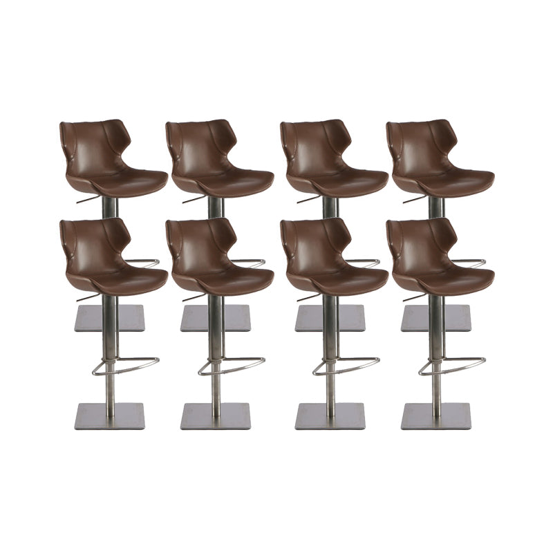 Tabouret de comptoir rembourré moderne tabouret de bar à hauteur avec repose-pieds