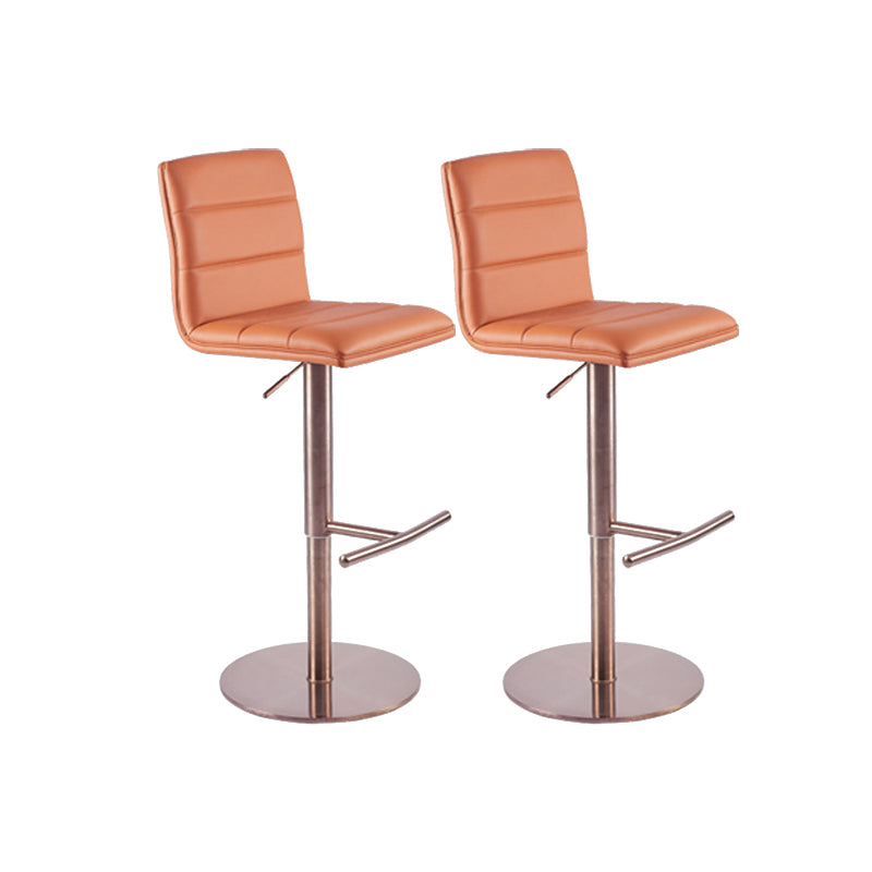 Tabouret de comptoir rembourré moderne tabouret de bar à hauteur avec repose-pieds