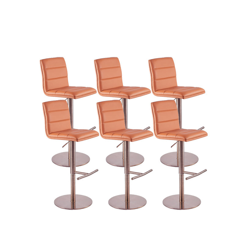 Tabouret de comptoir rembourré moderne tabouret de bar à hauteur avec repose-pieds