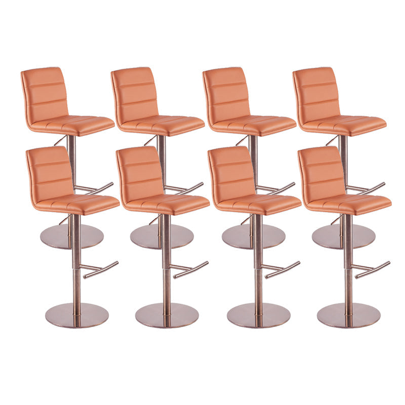 Tabouret de comptoir rembourré moderne tabouret de bar à hauteur avec repose-pieds