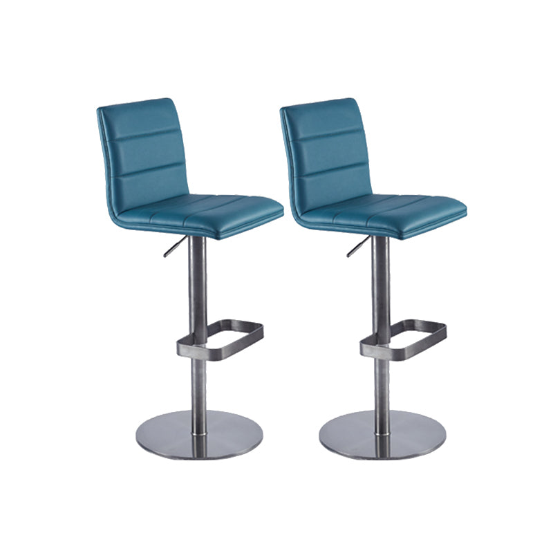 Tabouret de comptoir rembourré moderne tabouret de bar à hauteur avec repose-pieds