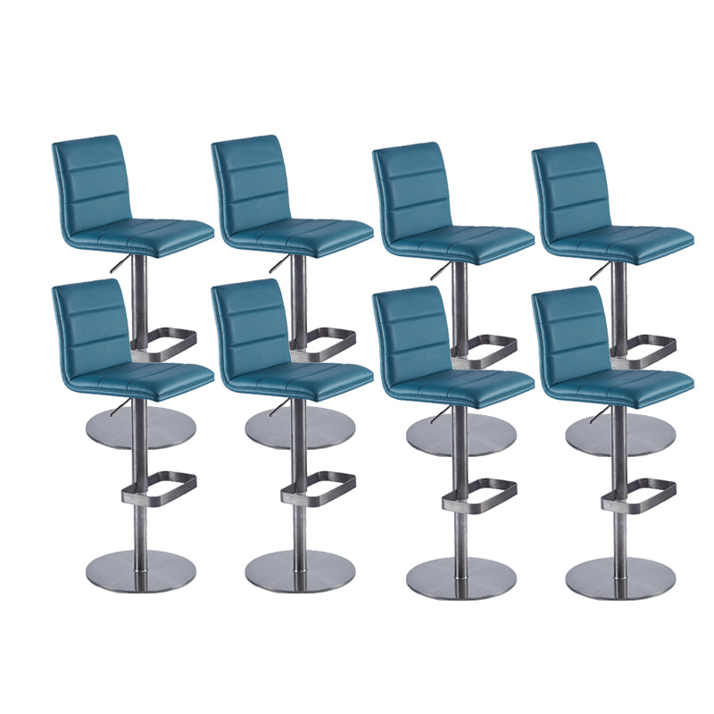 Tabouret de comptoir rembourré moderne tabouret de bar à hauteur avec repose-pieds