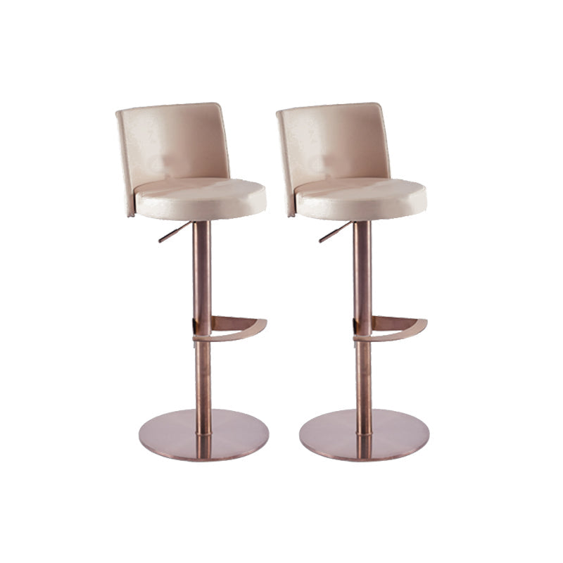 Tabouret de comptoir rembourré moderne tabouret de bar à hauteur avec repose-pieds