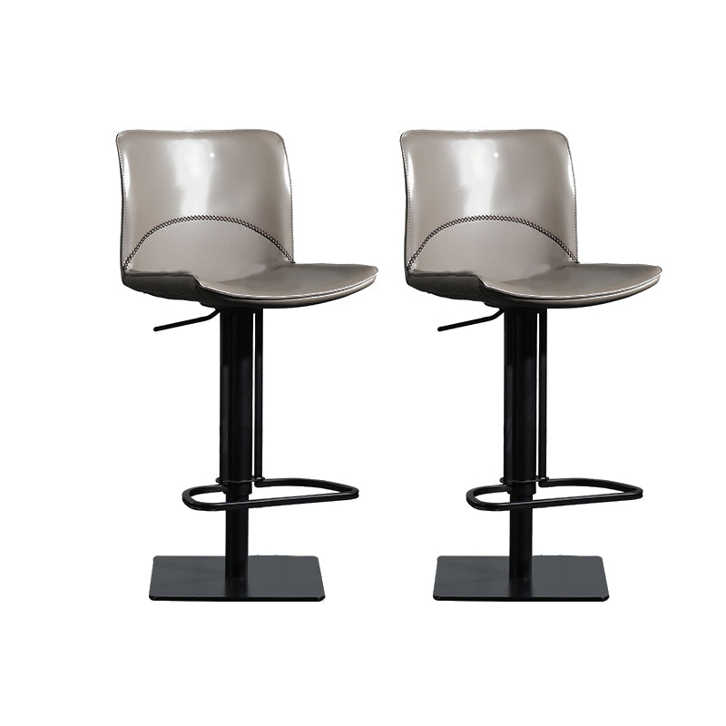 Tabouret de comptoir rembourré moderne tabouret de bar à hauteur avec repose-pieds