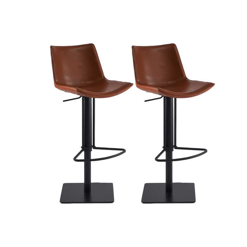 Tabouret de comptoir rembourré moderne tabouret de bar à hauteur avec repose-pieds