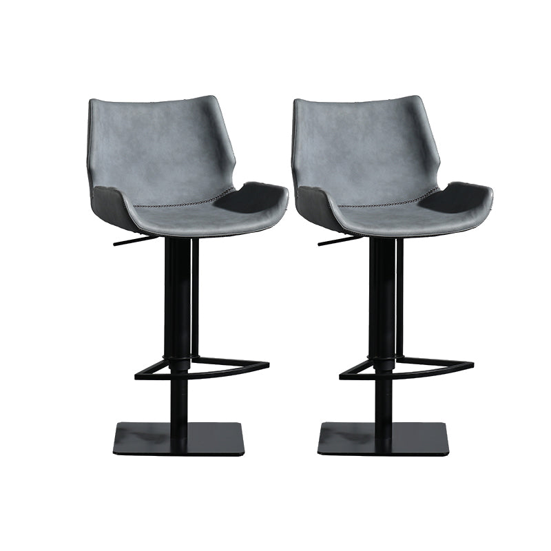 Tabouret de comptoir rembourré moderne tabouret de bar à hauteur avec repose-pieds