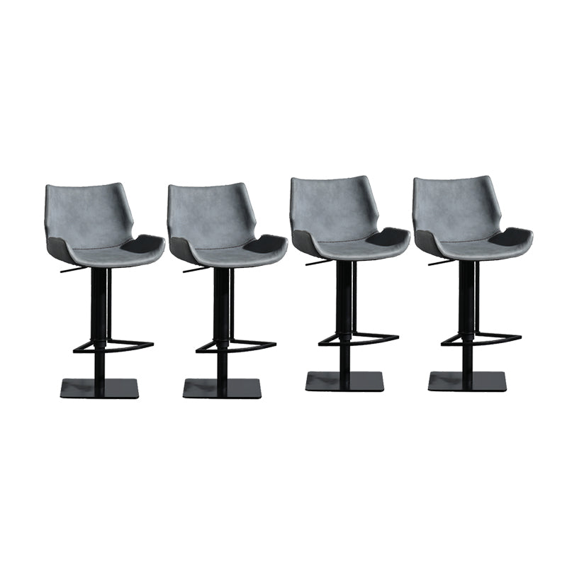 Tabouret de comptoir rembourré moderne tabouret de bar à hauteur avec repose-pieds