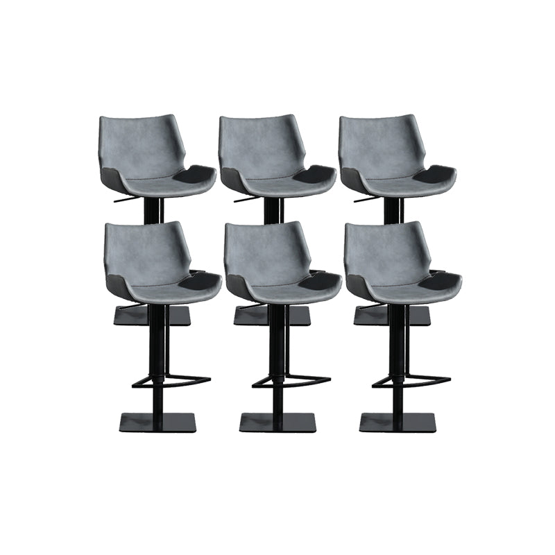 Tabouret de comptoir rembourré moderne tabouret de bar à hauteur avec repose-pieds