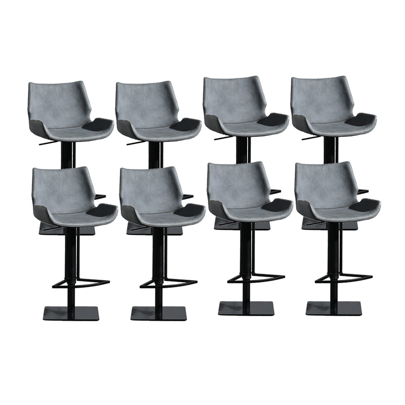 Tabouret de comptoir rembourré moderne tabouret de bar à hauteur avec repose-pieds