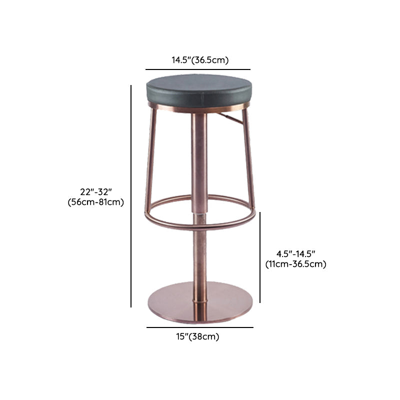 Tabouret de comptoir rembourré moderne tabouret de bar à hauteur avec repose-pieds
