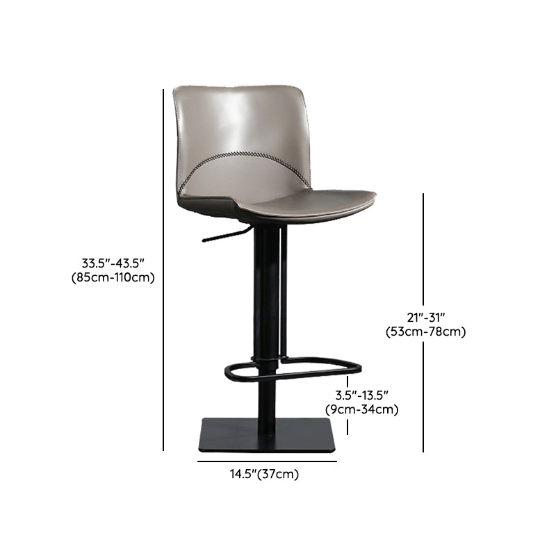 Tabouret de comptoir rembourré moderne tabouret de bar à hauteur avec repose-pieds