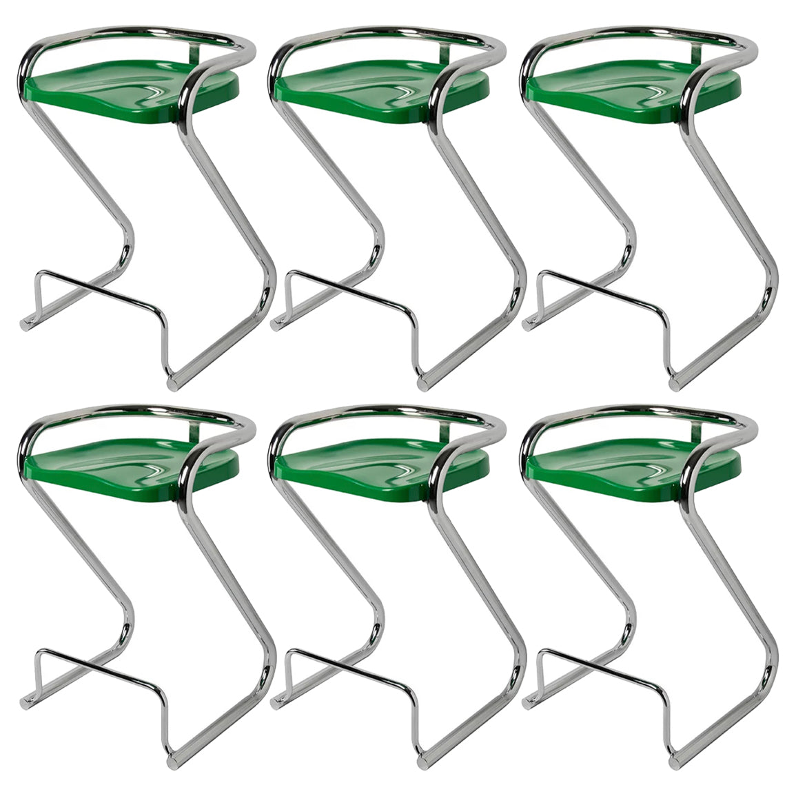 Sgabello da bar sul retro posteriore con sedile sagomate con base di metallo