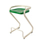 Sgabello da bar sul retro posteriore con sedile sagomate con base di metallo