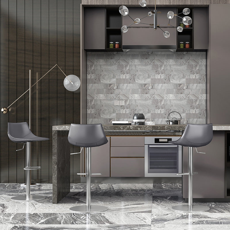 Adjustable Bar Stool Leather Backrest Bar Stools for Living Room Clearhalo 'Bar Furniture' 'Bar Stools' 'bar_stools' 'furn' 'furn_bar_stools' 'Furniture' 'Kitchen & Dining Furniture' 7436356