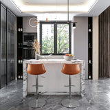 Adjustable Bar Stool Leather Backrest Bar Stools for Living Room Clearhalo 'Bar Furniture' 'Bar Stools' 'bar_stools' 'furn' 'furn_bar_stools' 'Furniture' 'Kitchen & Dining Furniture' 7436357