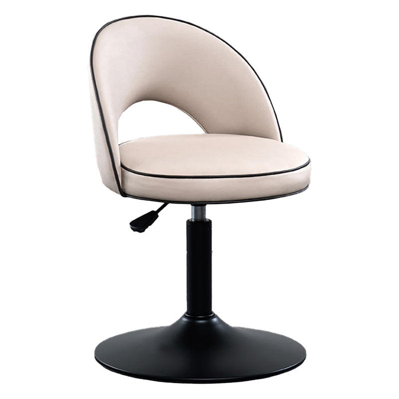 Tabourets de bar pivotants à hauteur réglable, style Glam, en simili cuir, avec base noire