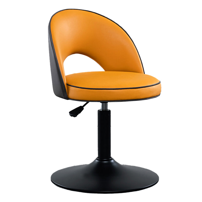 Tabourets de bar pivotants à hauteur réglable, style Glam, en simili cuir, avec base noire