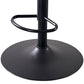Tabourets de bar pivotants à hauteur réglable, style Glam, en simili cuir, avec base noire