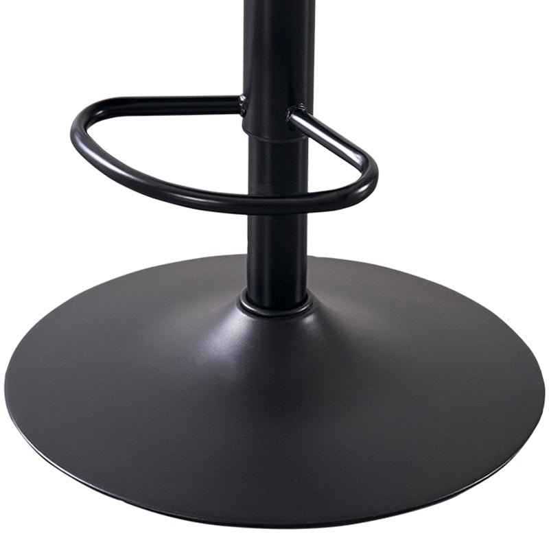 Tabourets de bar pivotants à hauteur réglable, style Glam, en simili cuir, avec base noire