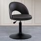 Tabourets de bar pivotants à hauteur réglable, style Glam, en simili cuir, avec base noire