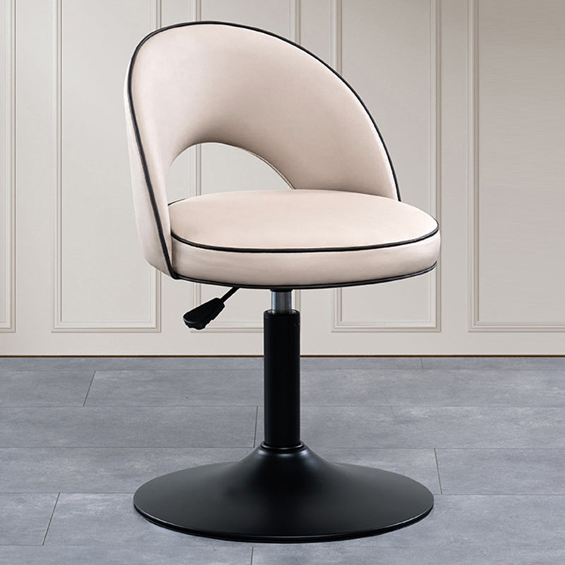 Tabourets de bar pivotants à hauteur réglable, style Glam, en simili cuir, avec base noire