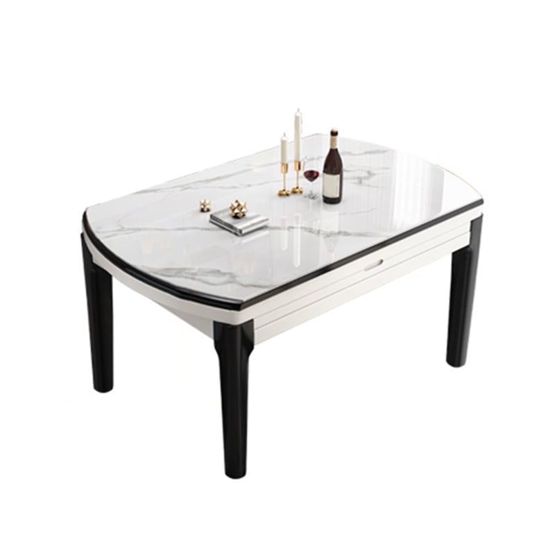 Muebles de piedra de estilo moderno 7/9 piezas 4 patas mesa con silla sin brazo