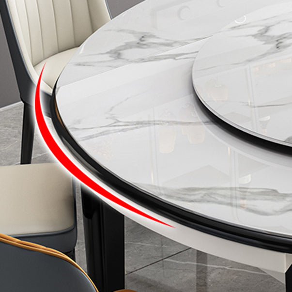 Muebles de piedra de estilo moderno 7/9 piezas 4 patas mesa con silla sin brazo