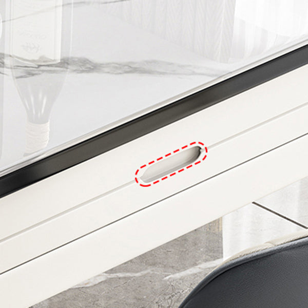 Muebles de piedra de estilo moderno 7/9 piezas 4 patas mesa con silla sin brazo