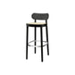 Contemporary Style Wood Counter Chair Footrest Counter Stool for Restaurant Black 1 Piece Clearhalo 'Bar Furniture' 'Bar Stools' 'bar_stools' 'furn' 'furn_bar_stools' 'Furniture' 'Kitchen & Dining Furniture' 7436574