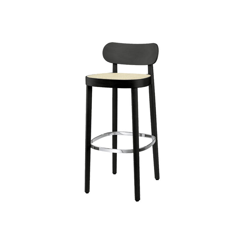 Contemporary Style Wood Counter Chair Footrest Counter Stool for Restaurant Black 1 Piece Clearhalo 'Bar Furniture' 'Bar Stools' 'bar_stools' 'furn' 'furn_bar_stools' 'Furniture' 'Kitchen & Dining Furniture' 7436574